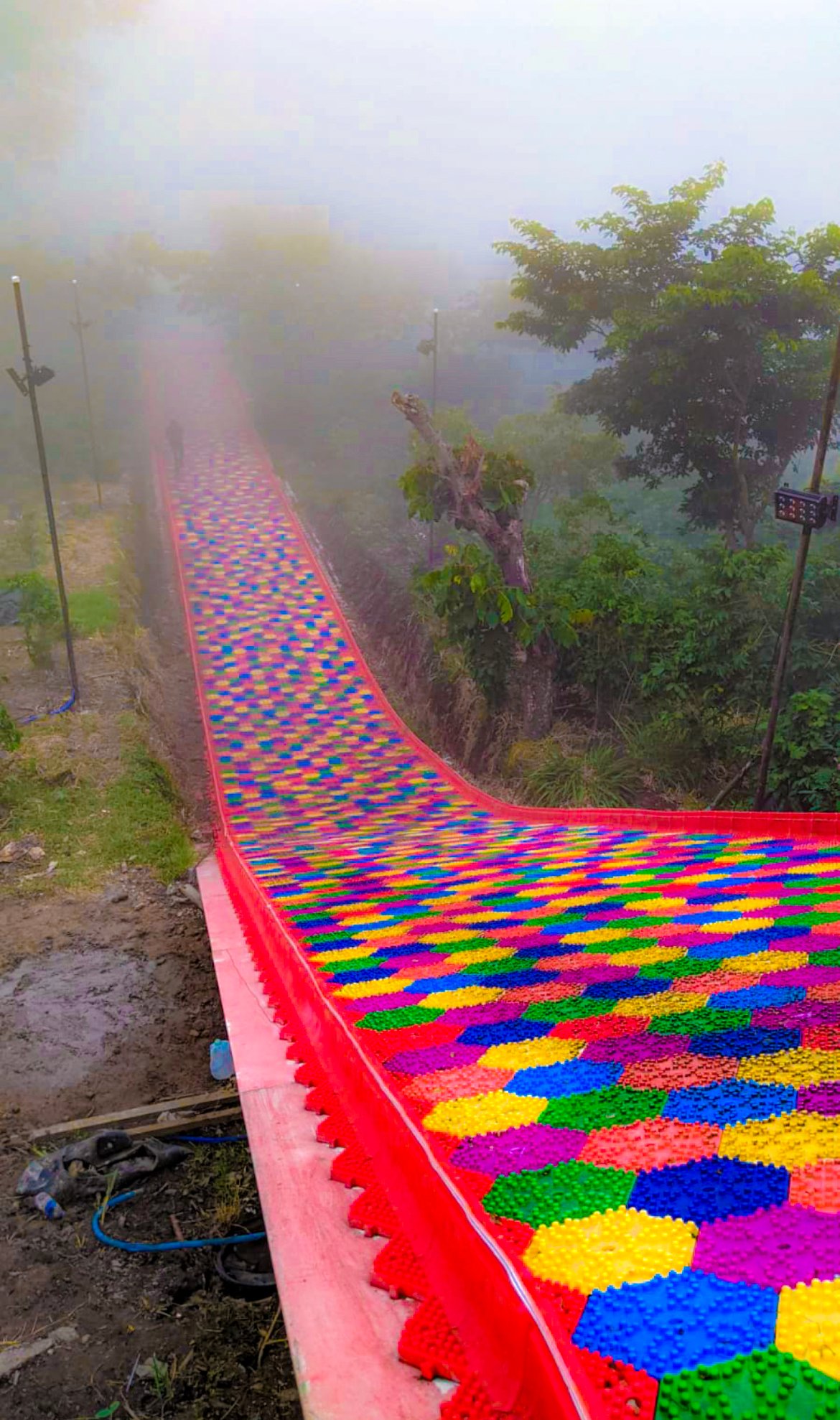 Rainbow slide in El Salvador
