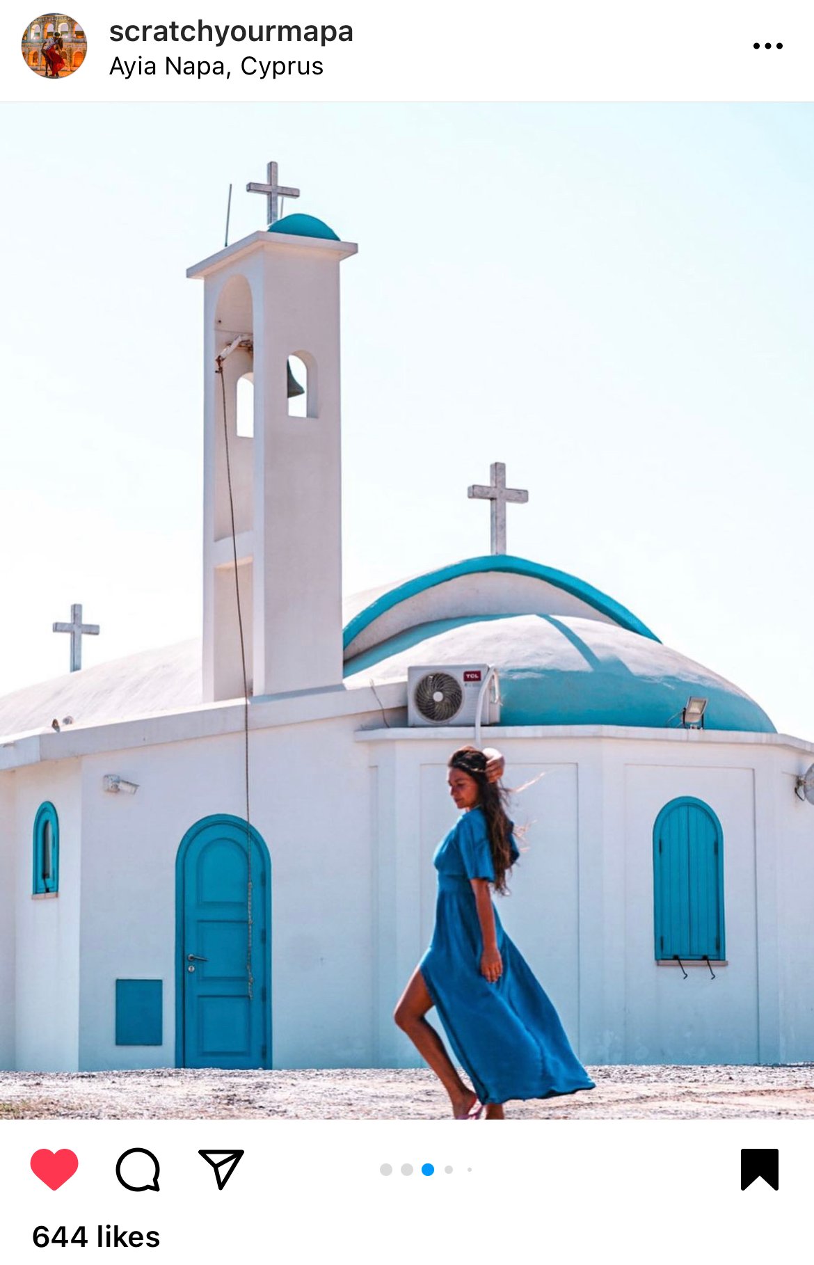 Ayia Thekla, chapel in Ayia Napa in Cyprus