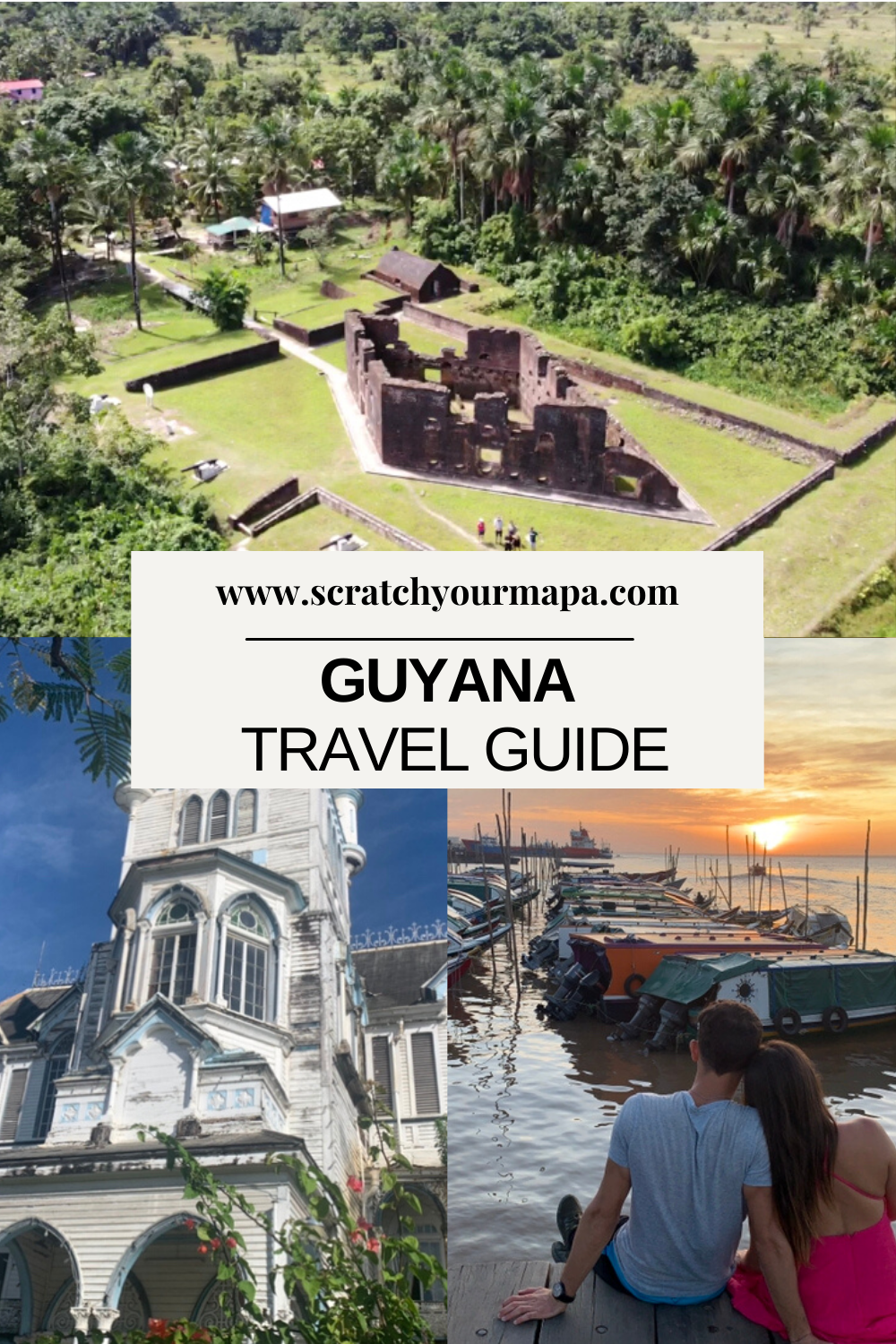 Guyana in South America Pin