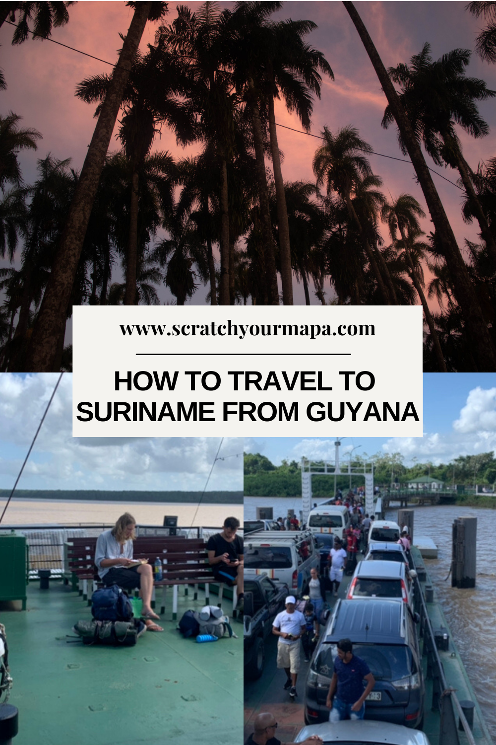travel to Suriname from Guyana Pin
