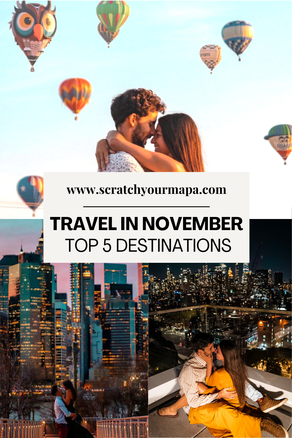 best places for travel in November Pin