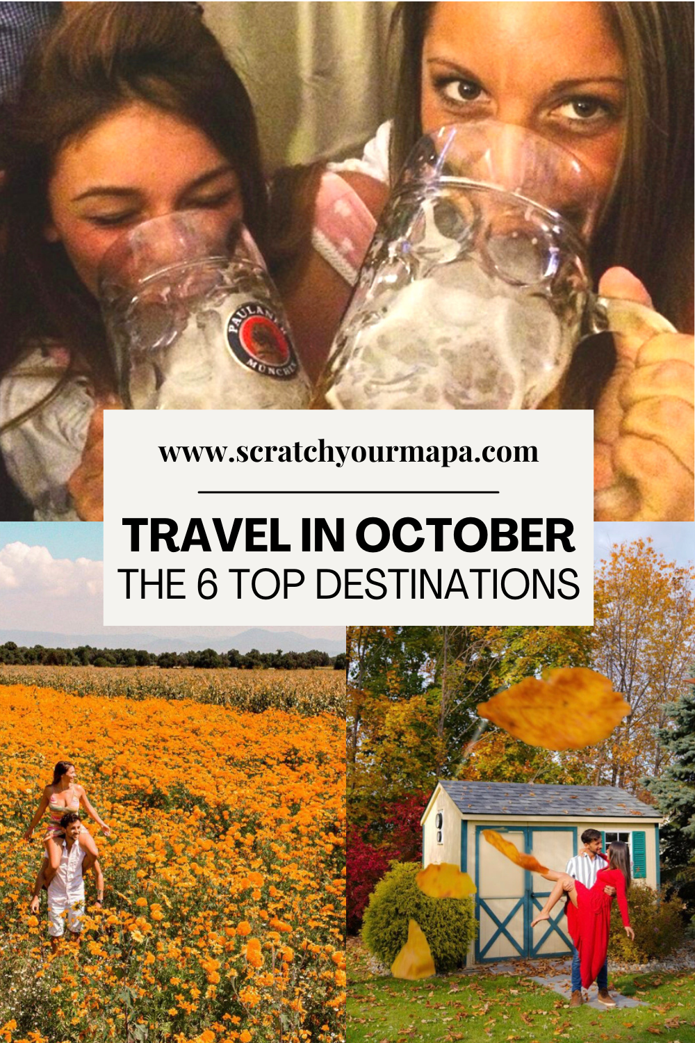 best places to travel in October Pin