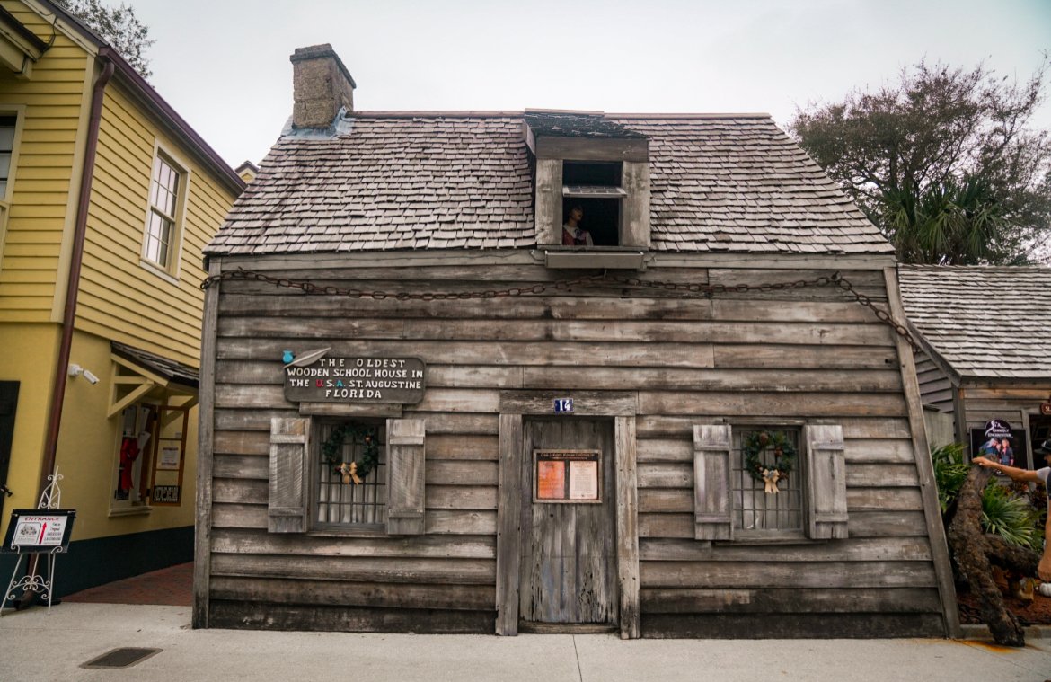 Oldest wooden school house, things to do in St Augustine, Florida