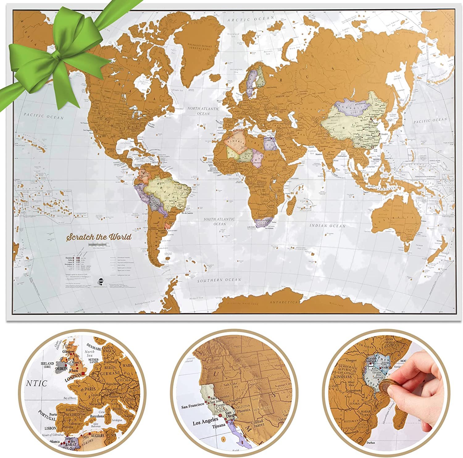 scratch map, best gifts for travelers