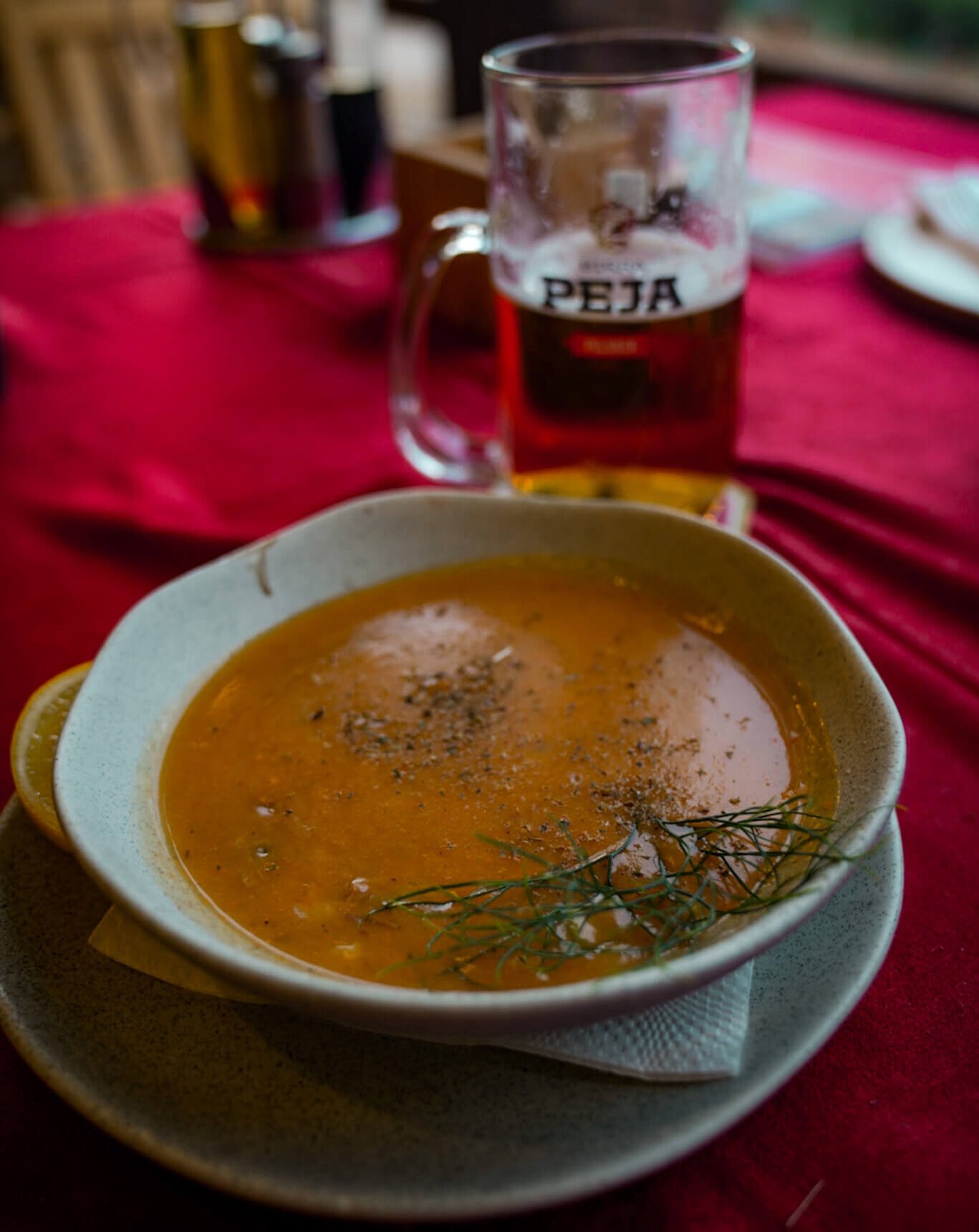 Food in Peja, Kosovo
