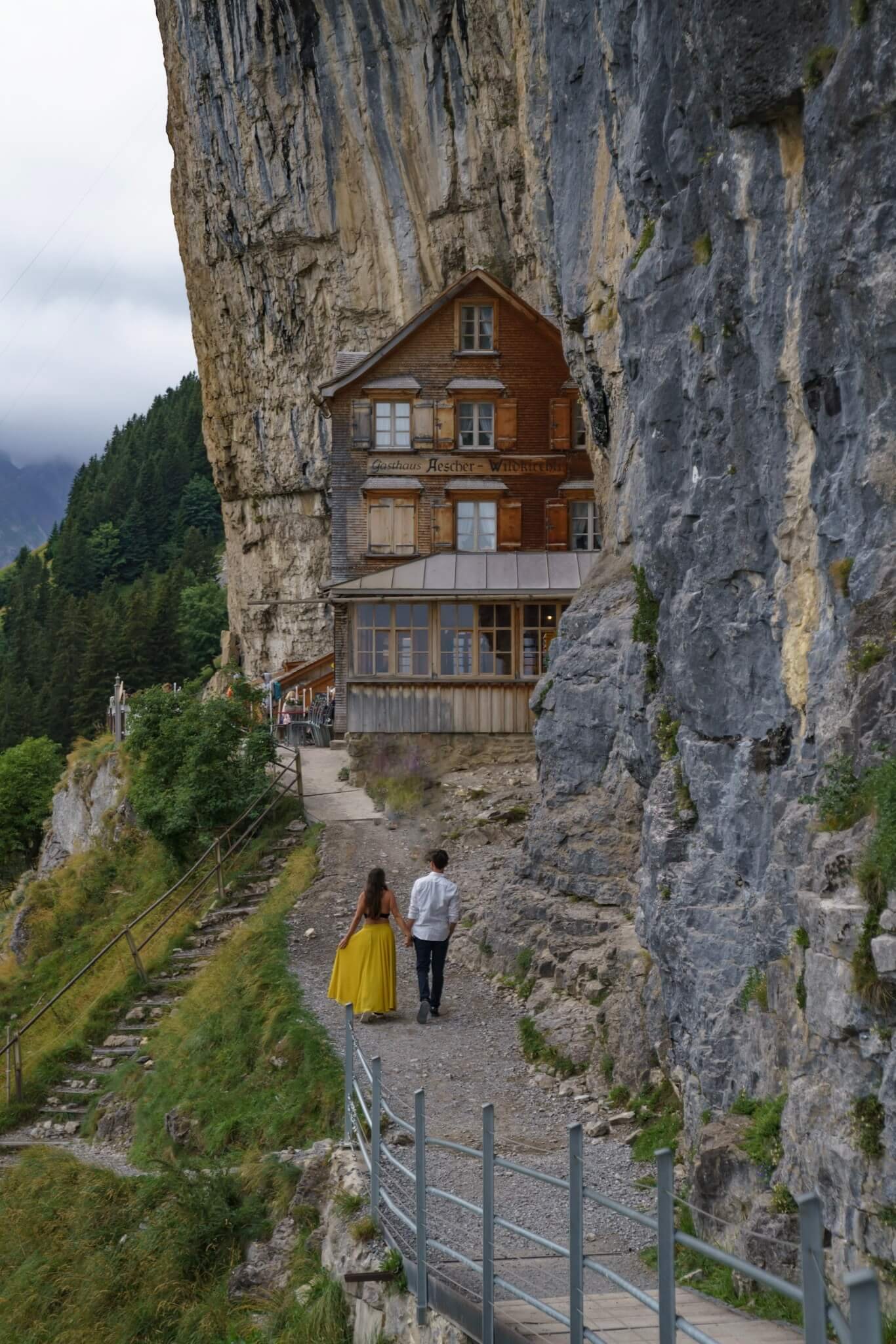 Aescher Hut, hiking Schafler Ridge in Appenzell