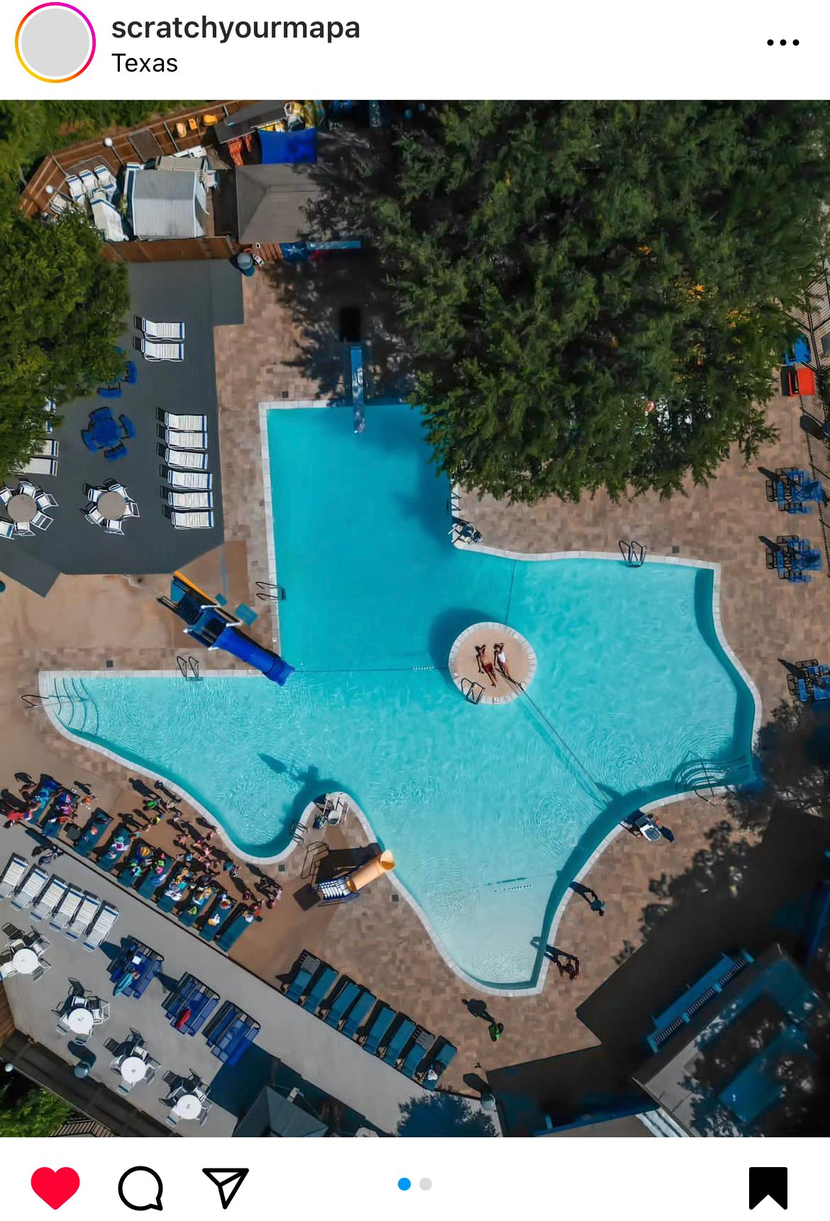 The Texas Pool, cool places in Texas to visit