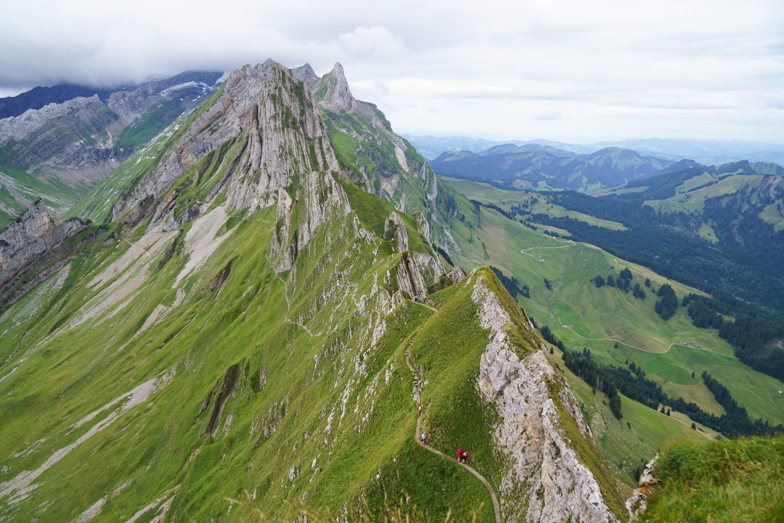 hiking Schafler Ridge in Appenzell