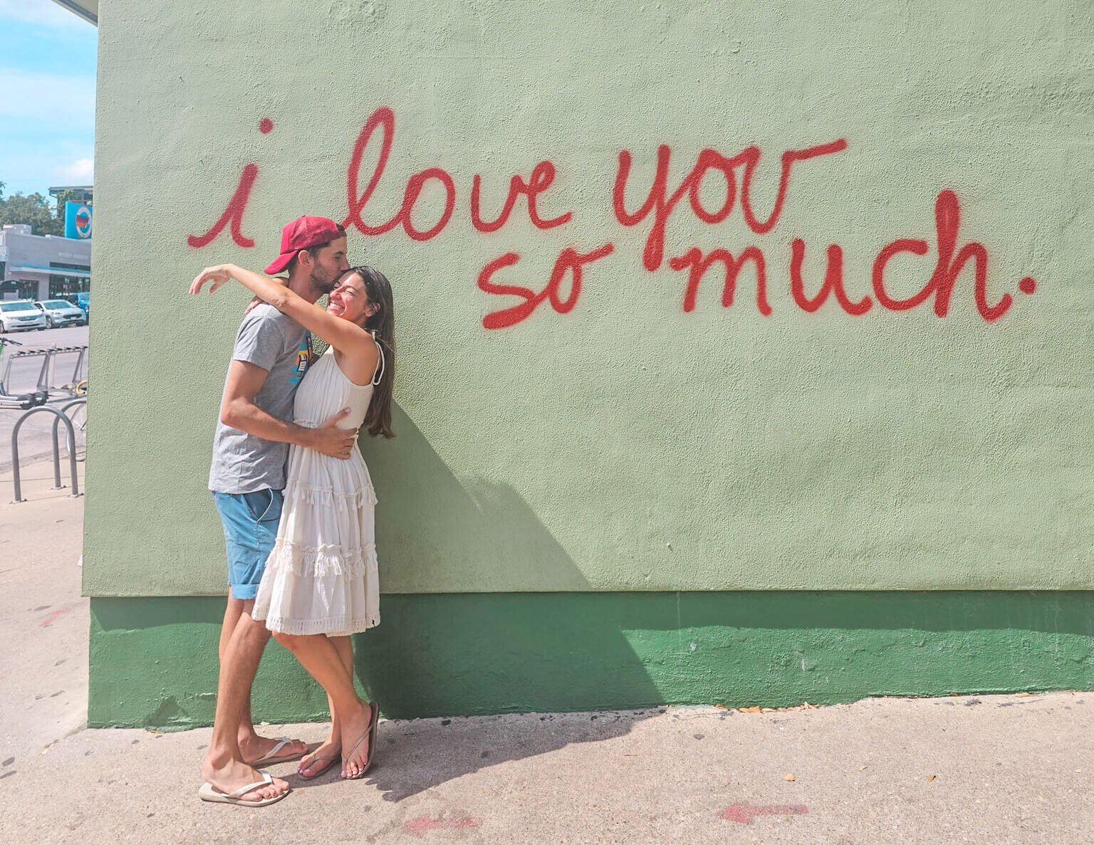 I love you mural, cool spots in Texas to visit