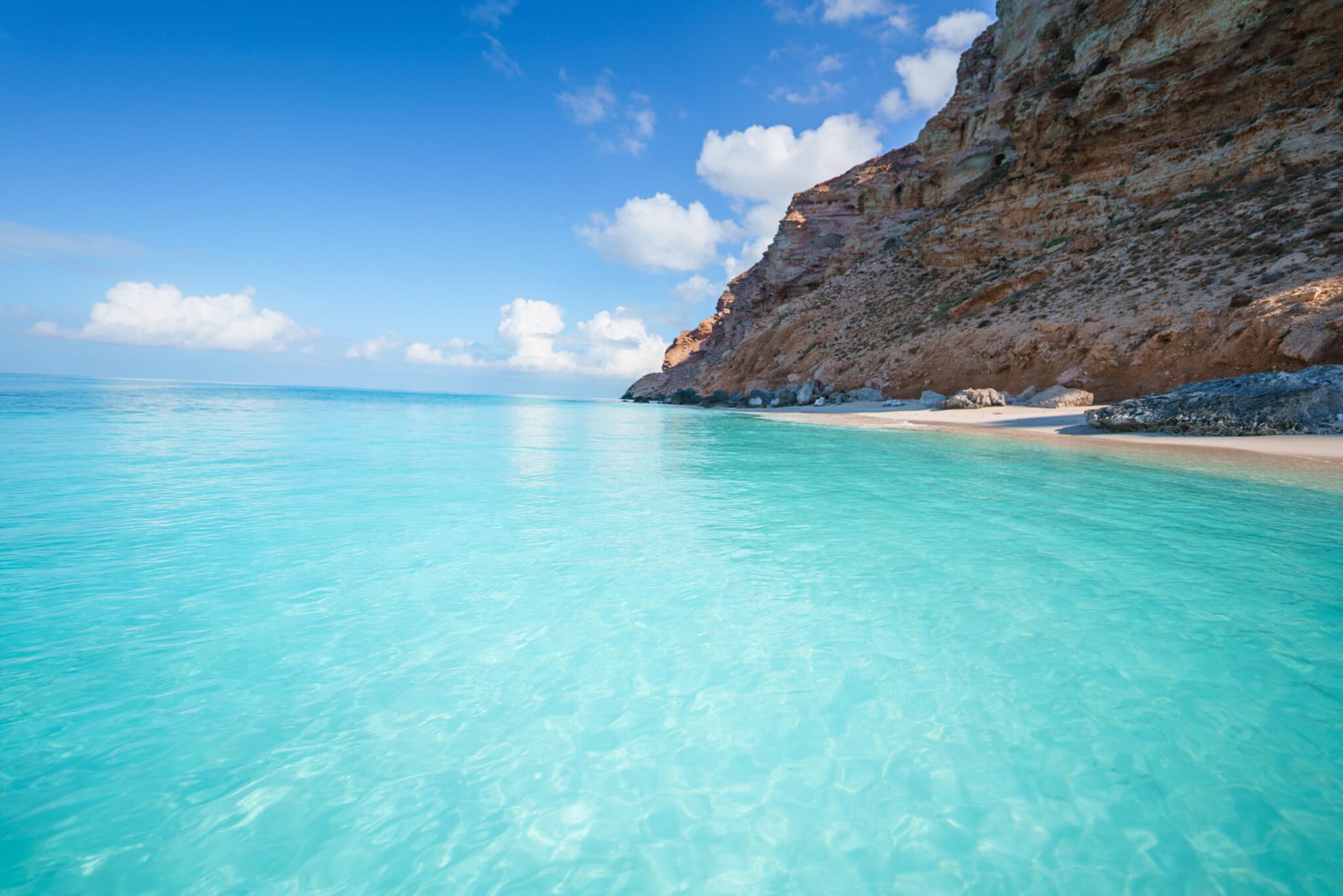 beaches on the island of Socotra, Yemen