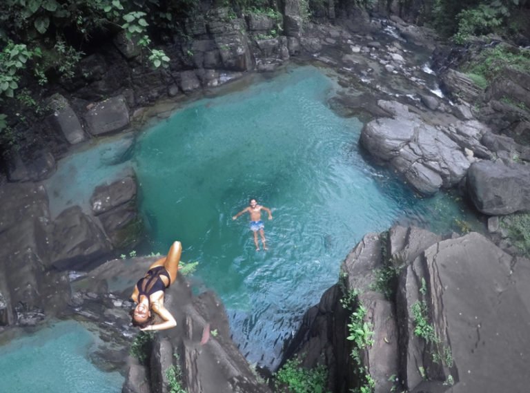 Pozo Azul waterfalls in Panama