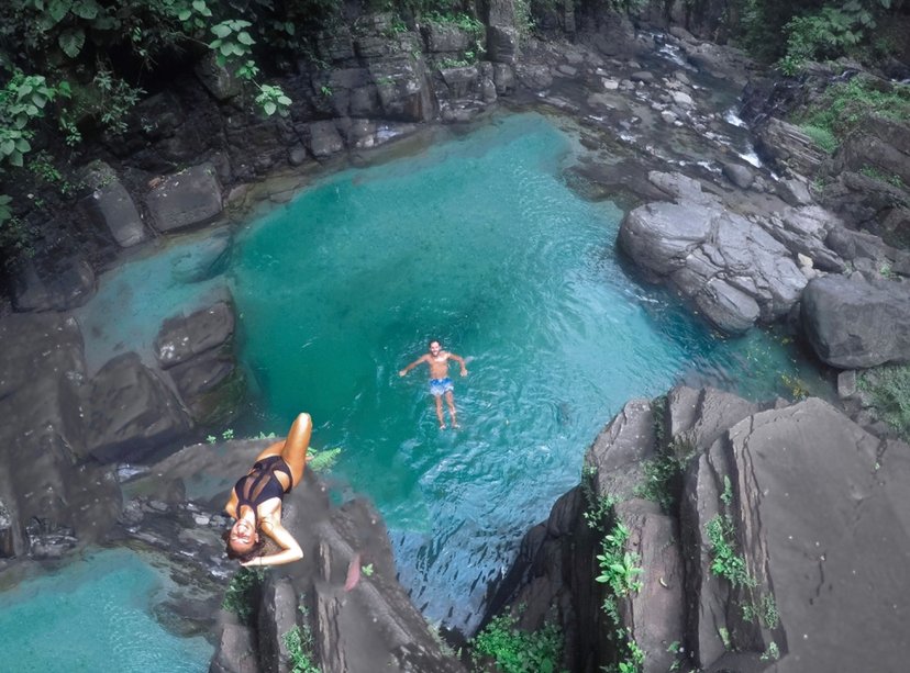 Pozo Azul waterfalls in Panama