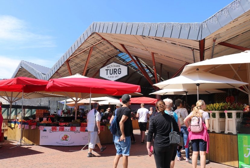 Balti Jaama Turg market, one of the best things to do in Tallinn outside the old town