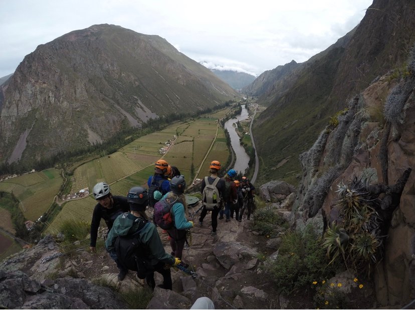 descent from SkyLodge, Cusco in Peru