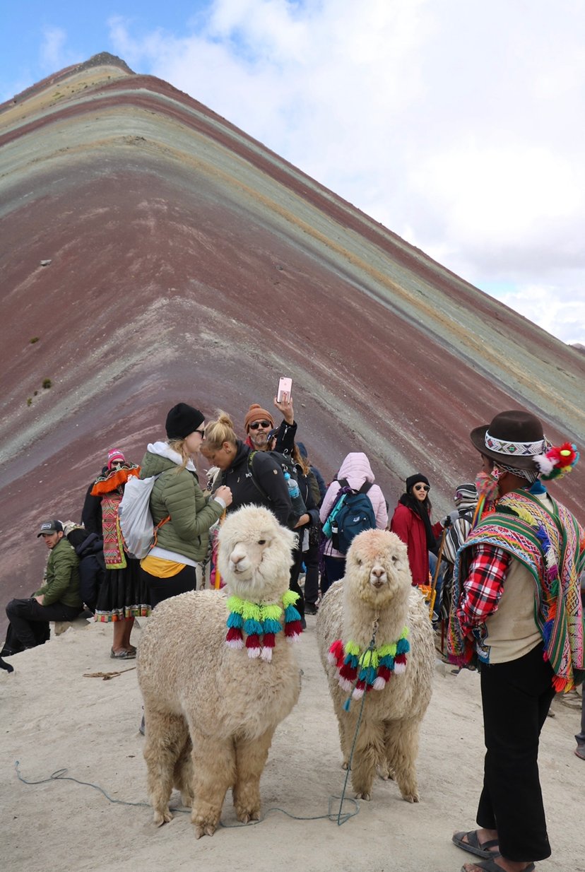 top of Rainbow Mountain, Peru