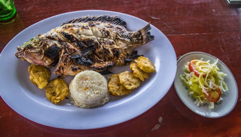 Seafood in Ometepe