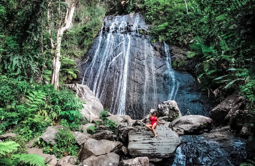 La Coca waterfall, day trips from San Juan