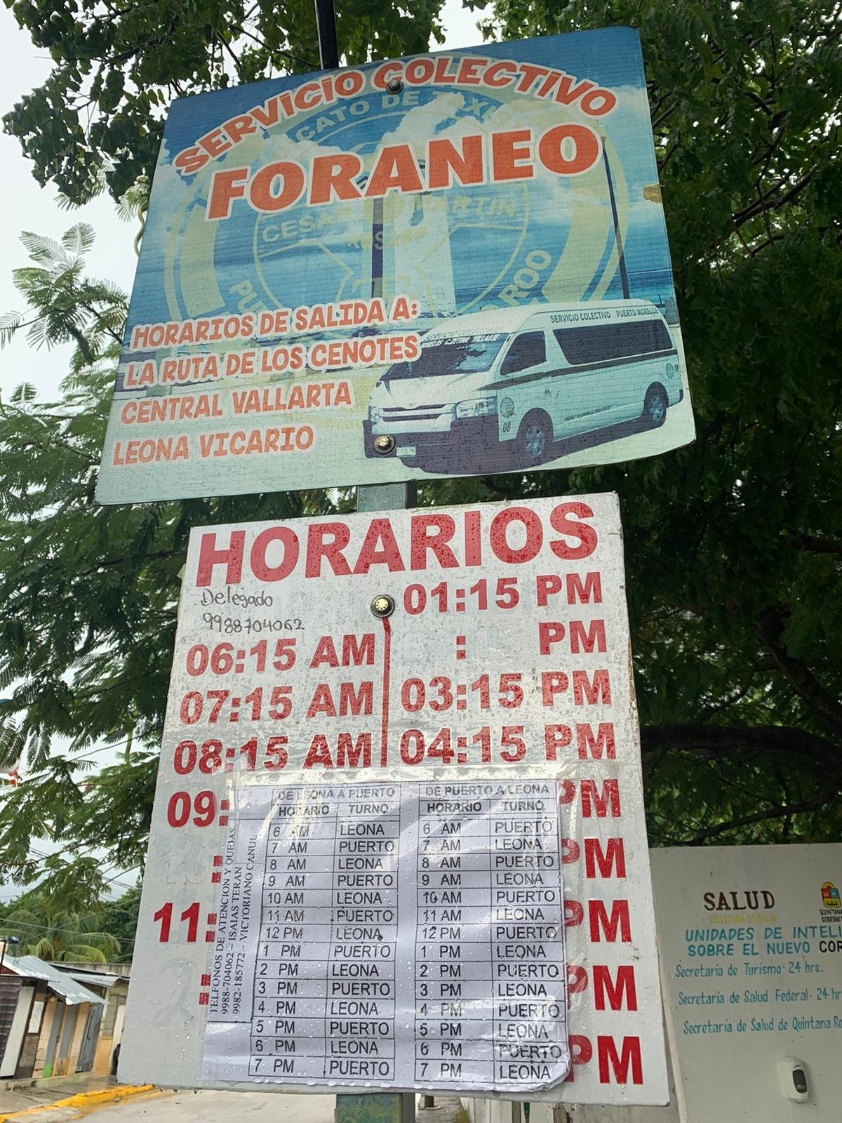 bus service Puerto Morelos