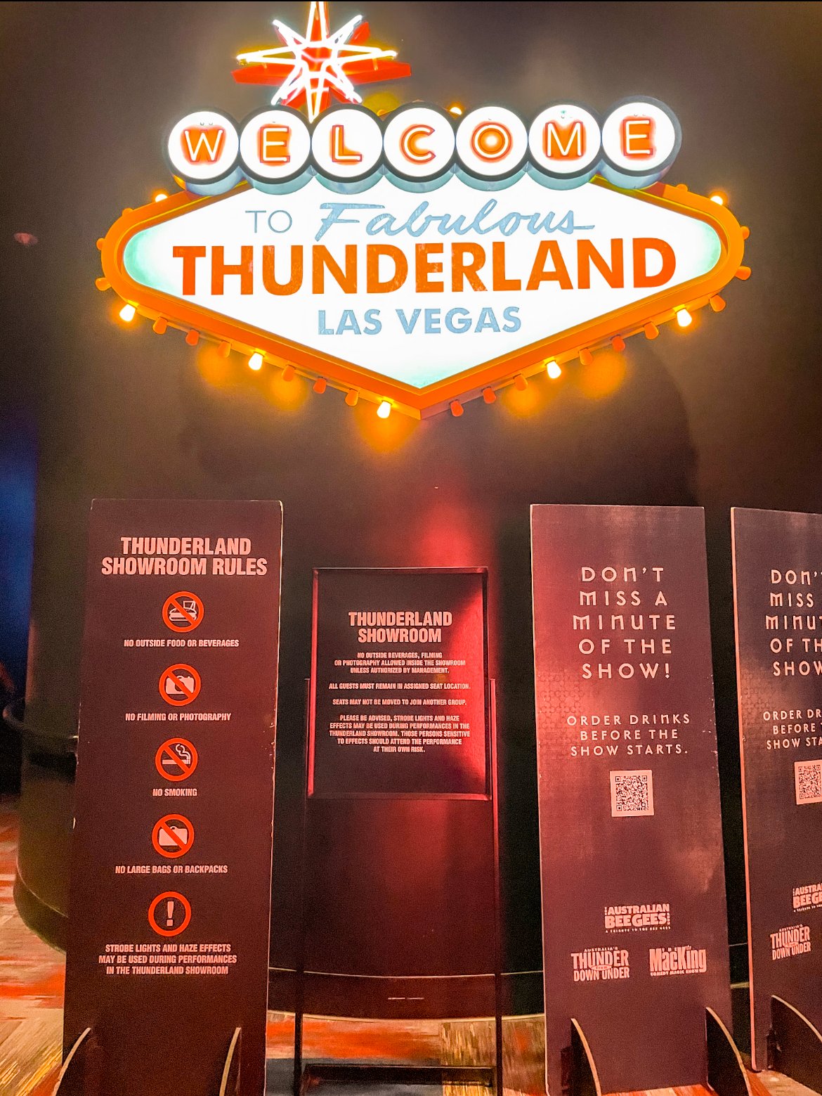 Thunder from down under, what to do in Vegas