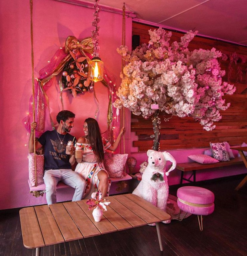 Pink cafe San Miguel de Allende