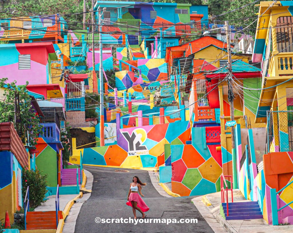 Yaucromatic colorful village in Puerto Rico