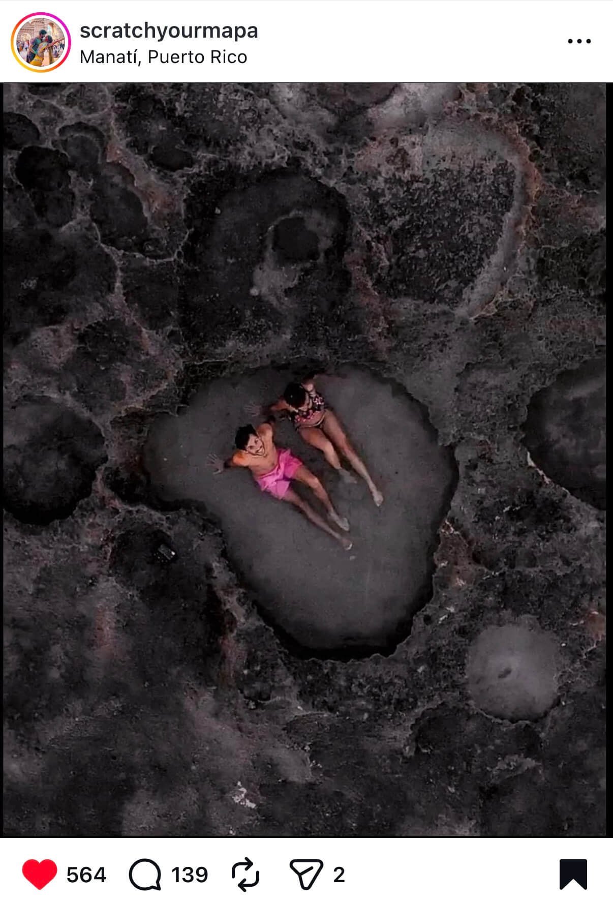 Mar Chiquita Puerto Rico Mar Chiquita - unique places to visit in Puerto Rico (Scratch Your mapa Instagram post)