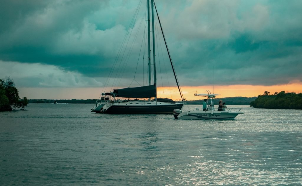 Sailing boat Bioluminescent bay Puerto Rico