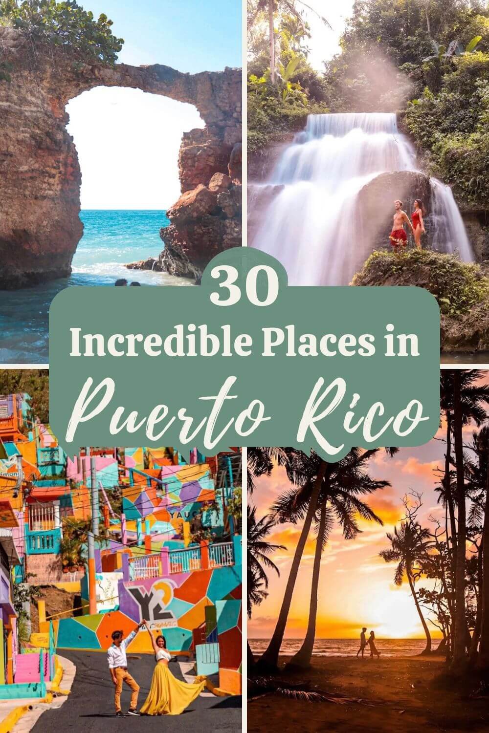 30 places to visit in Puerto Rico pin