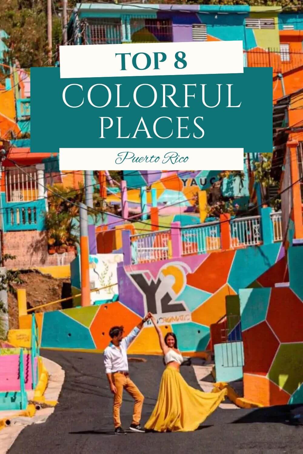 Colorful places in Puerto Rico pin