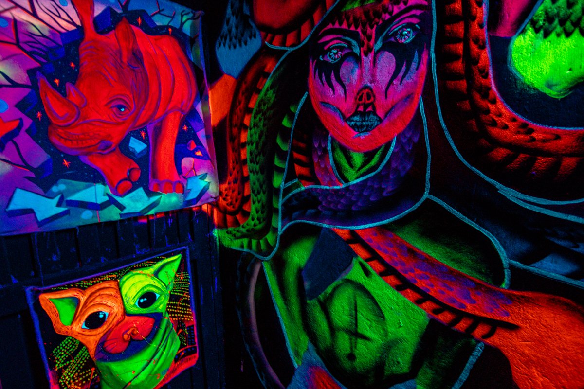 Comuna 13 Medellin- neon museum