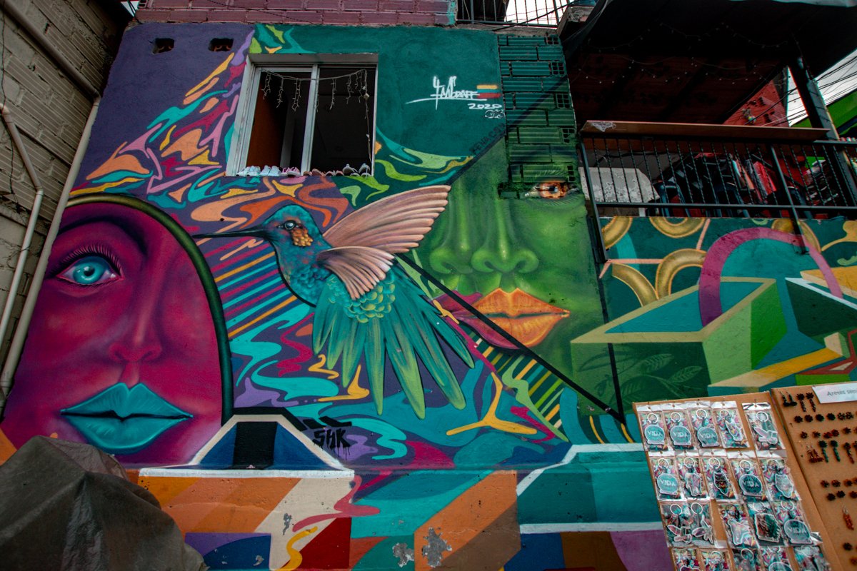 Grafitti in Comuna 13, Medellin