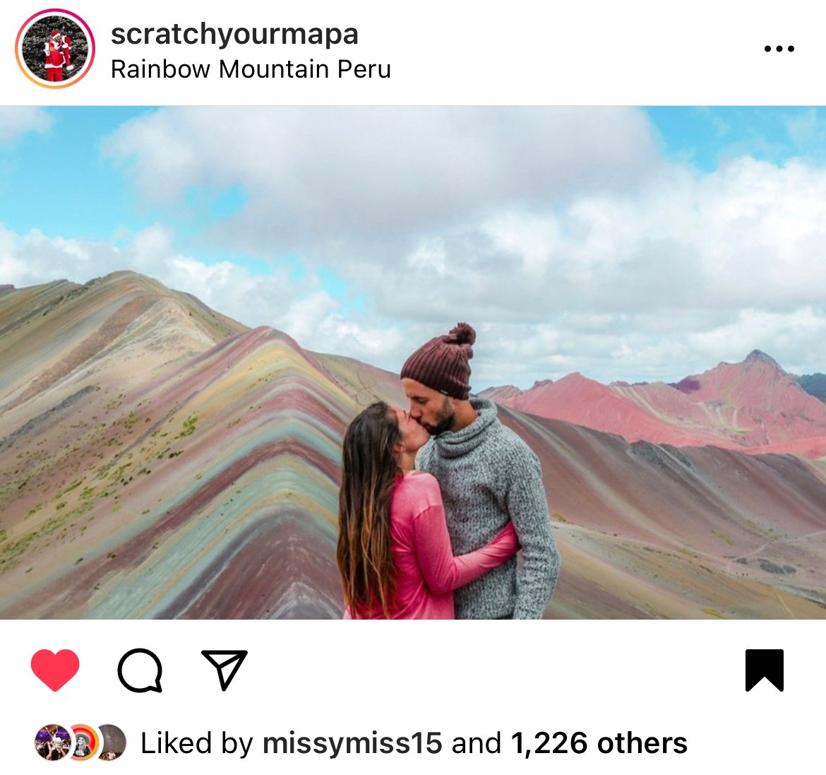 Rainbow Mountain in Peru