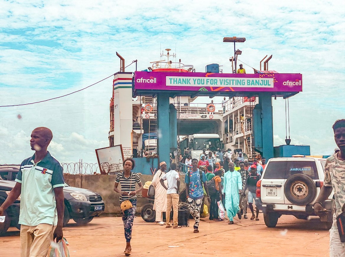 Ferry from Gambia to Senegal