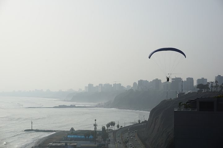paragliding- best things to do in Lima Peru