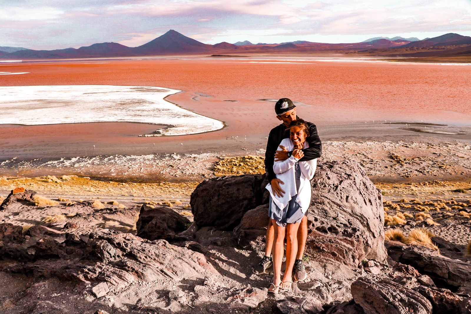 Laguna Colorada, Uyuni Salt Flats in Bolivia