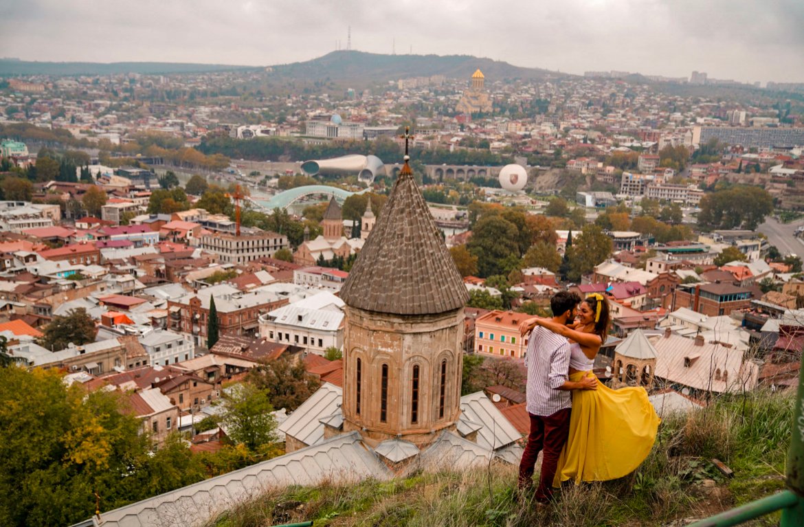 viewpoint in Tbilisi, Georgia in Europe