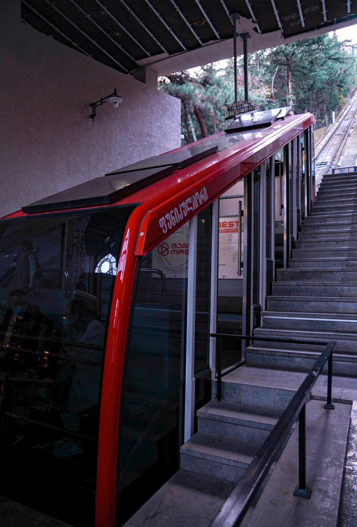 funicular to Mtatsminda Park in Tbilisi