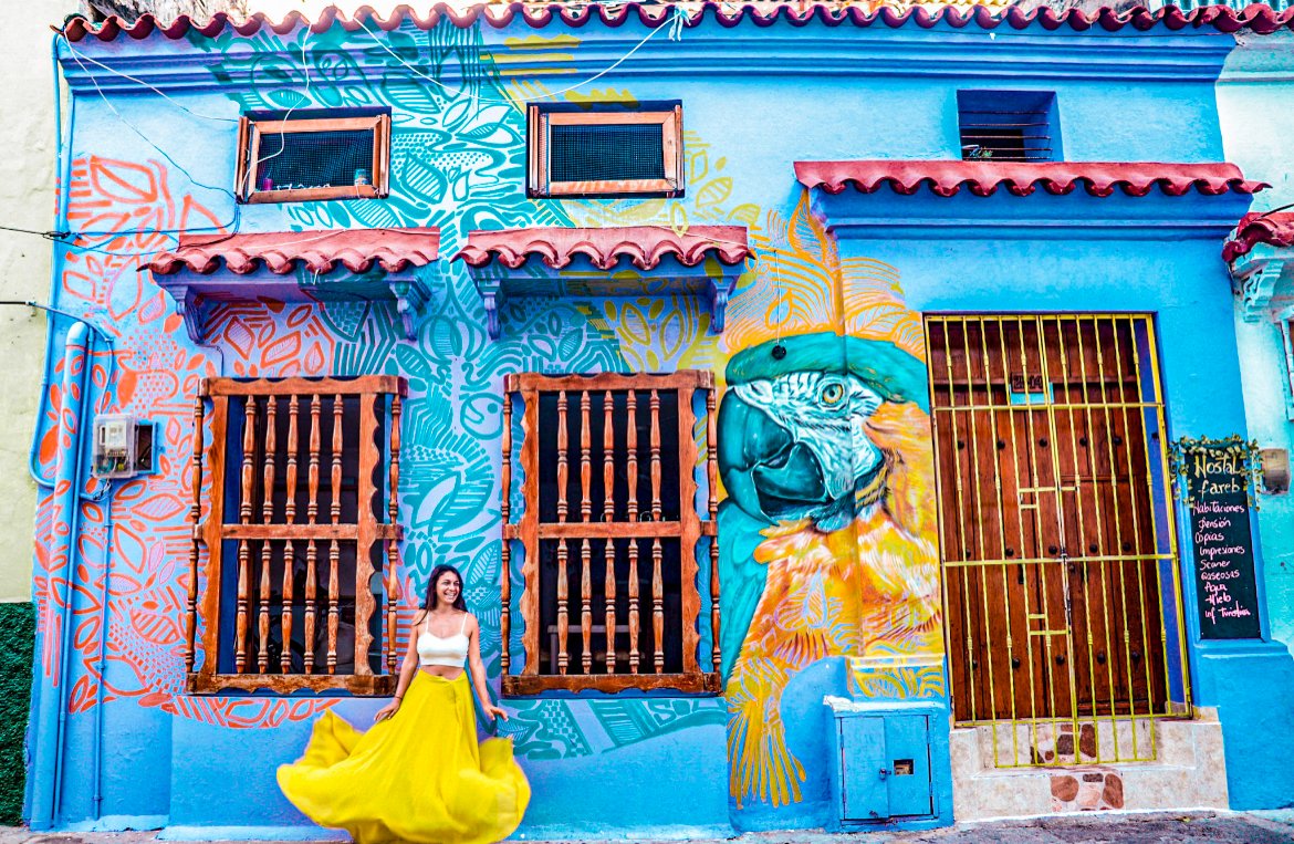Getsemani, colorful spots in Colombia