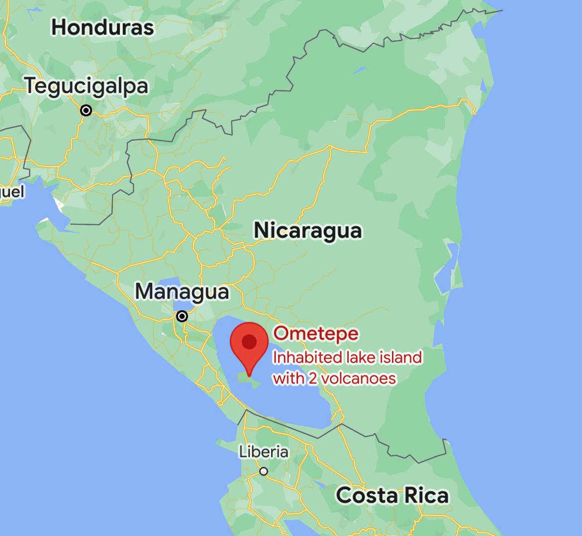 where is ometepe island