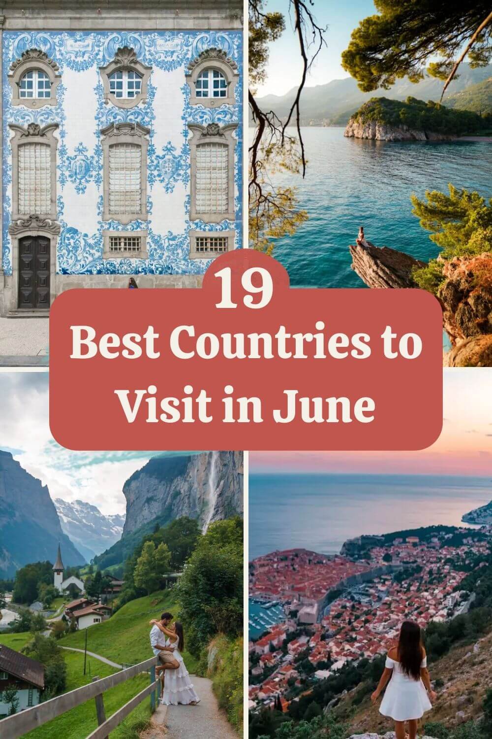 Best countries to visit in June pin
