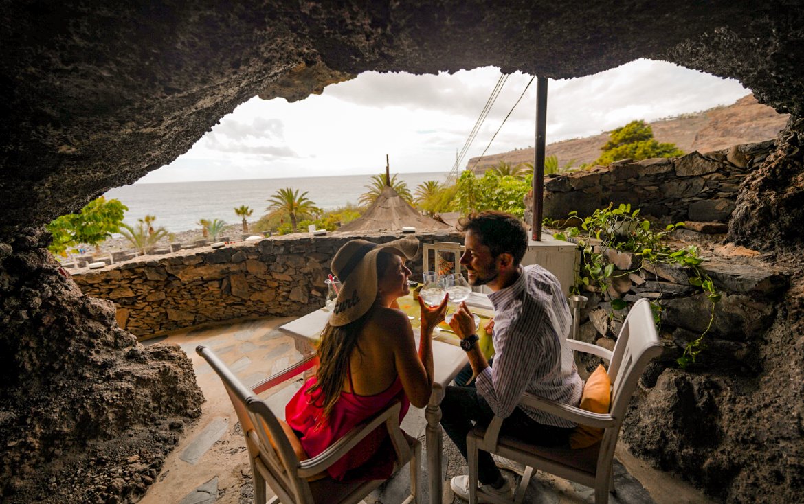 Cave restaurant in La Gomera