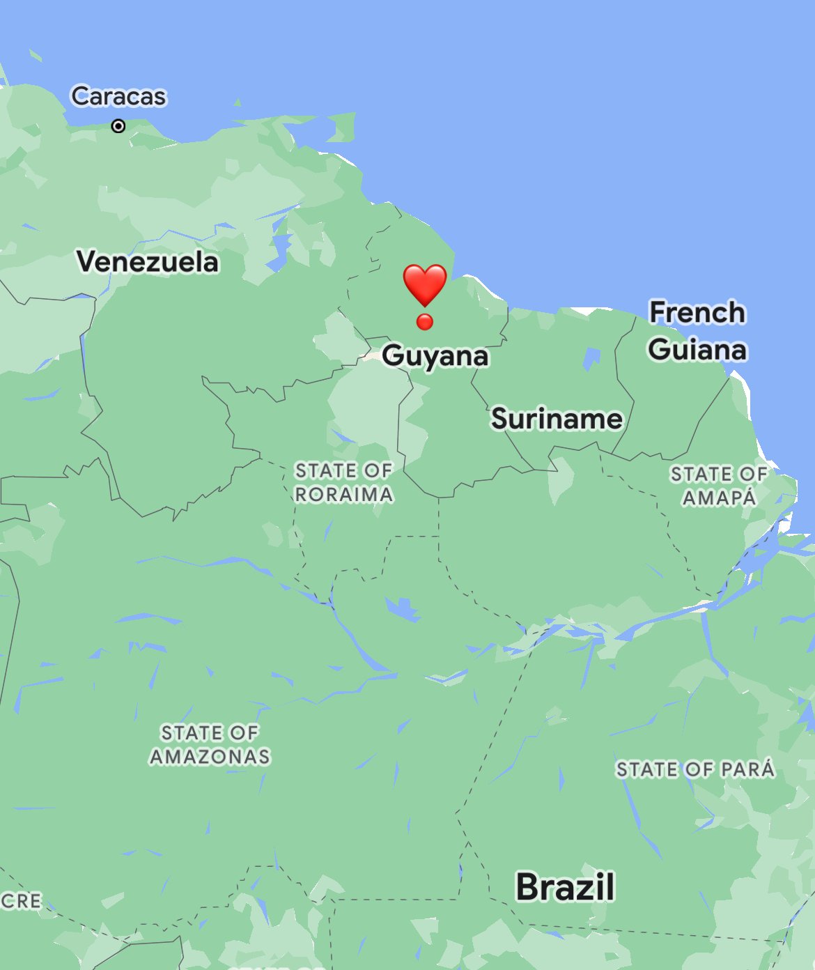 where is Guyana in South America