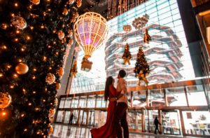 Hudson Yards, Christmas lights in New York