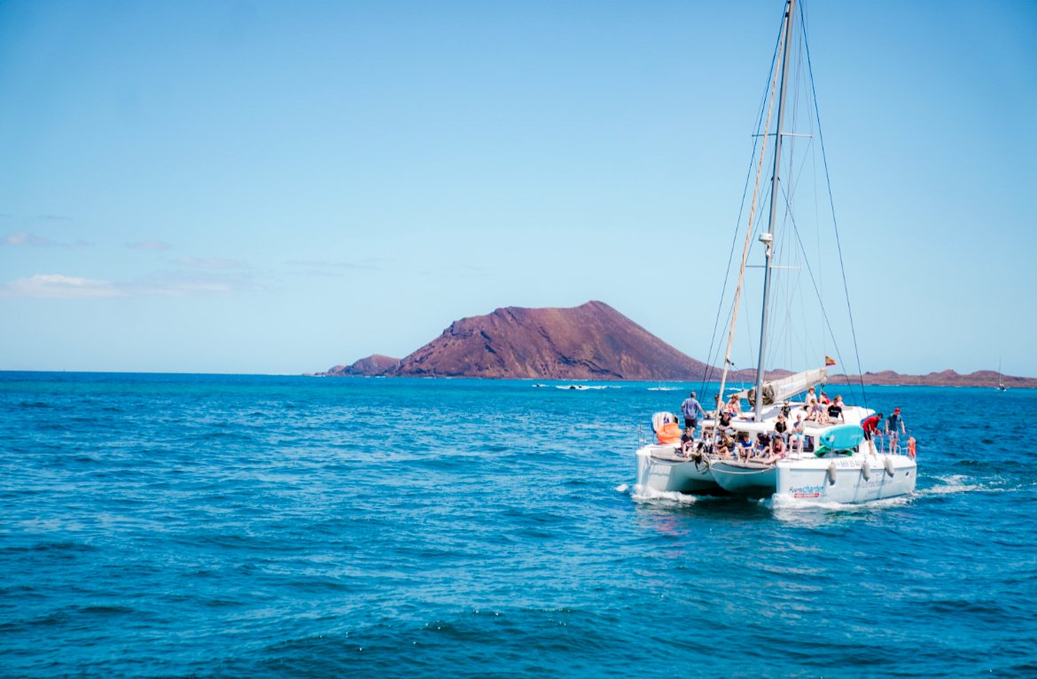 boat ride to Isla de lobos Fuerteventura