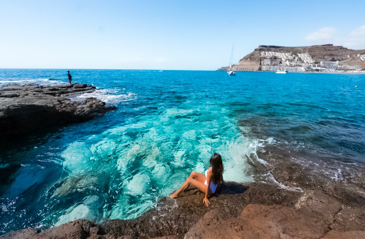 natural pools, weather in the Canary Islands in Spain