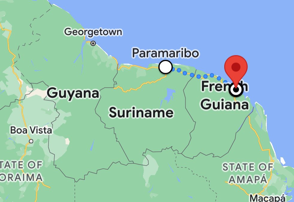 travel to French Guiana from Suriname