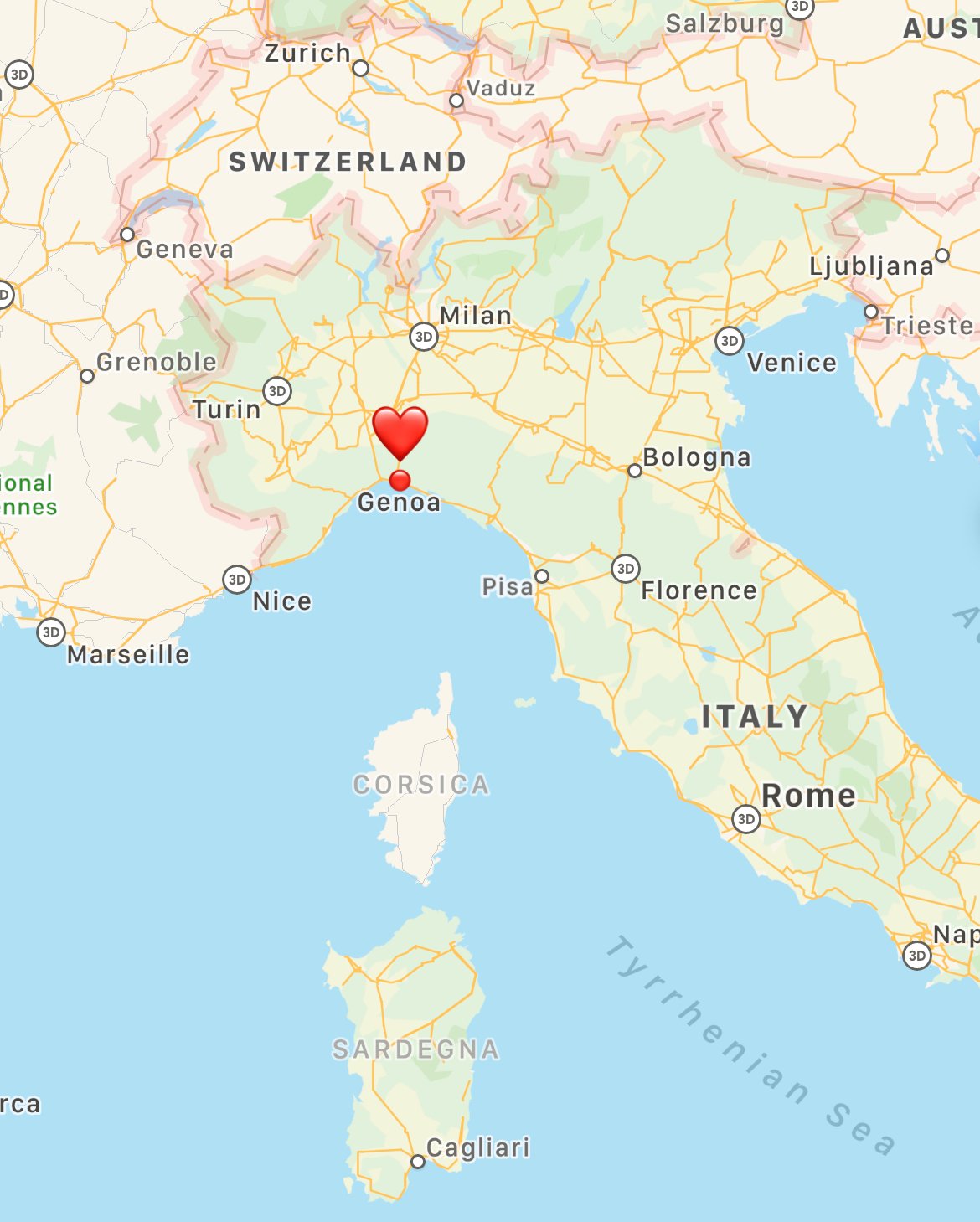 where is Genoa italy