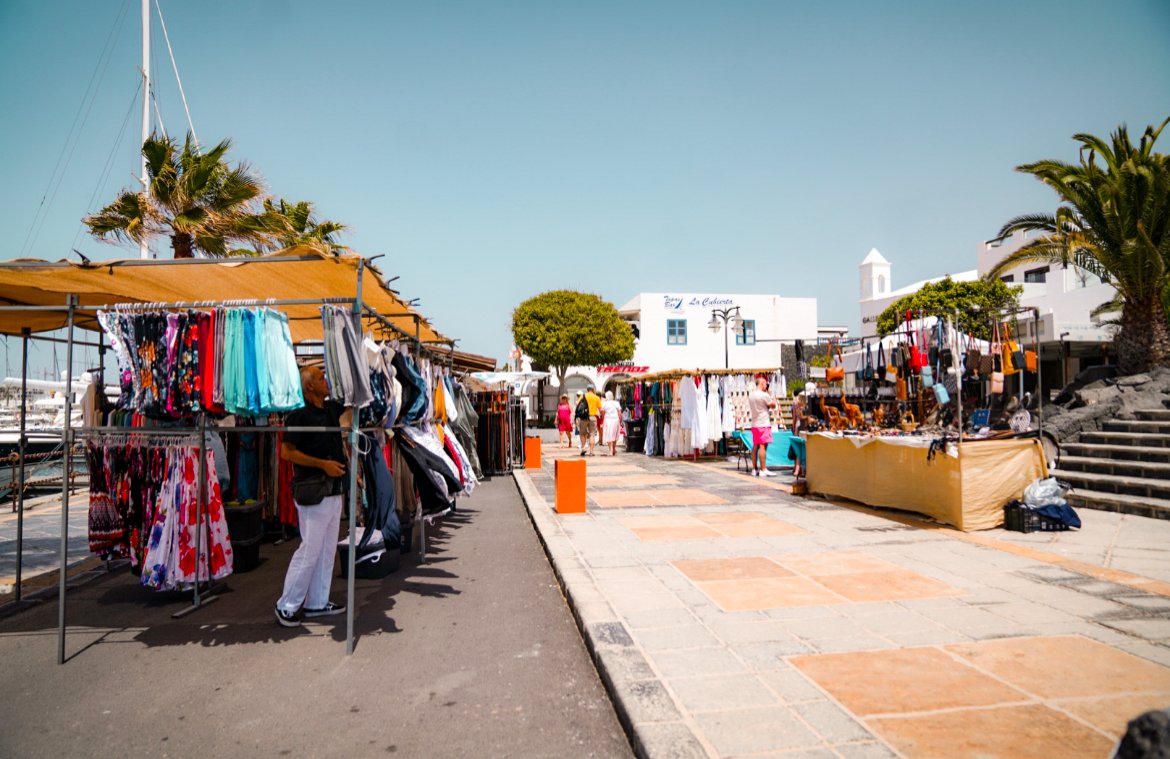 Market in Playa Blaca Lanzarote