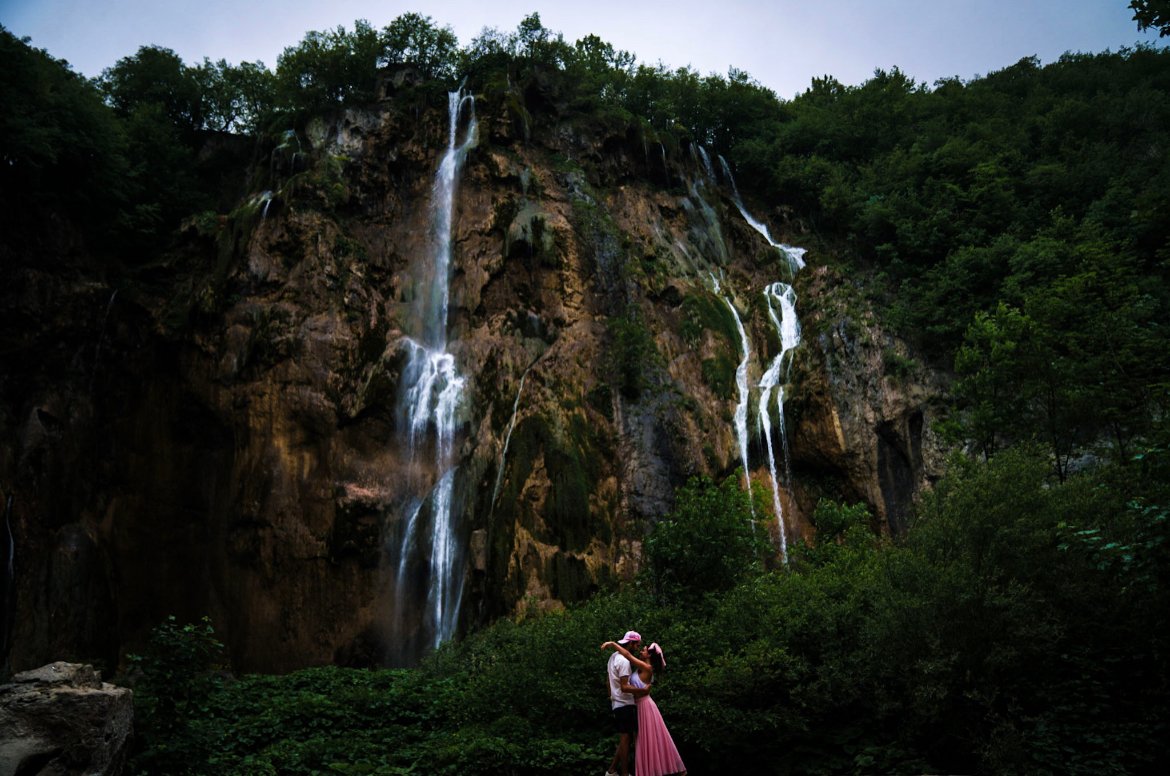 The Great Waterfall, Plitvice Lakes in Croatia