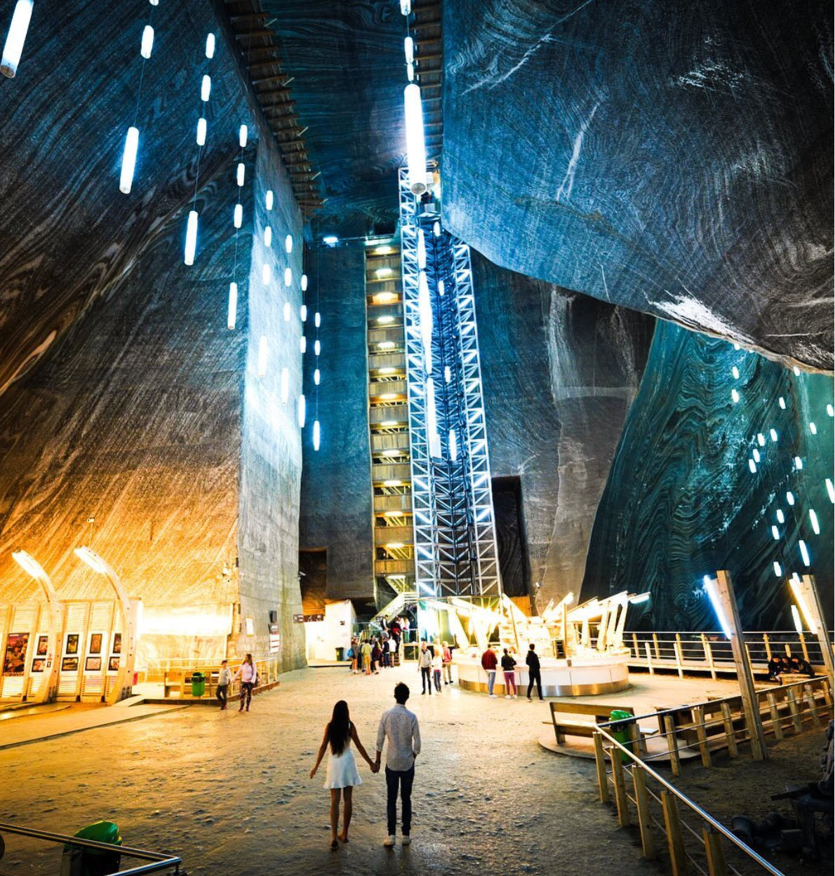 salt mine in Romania, best place to travel in July